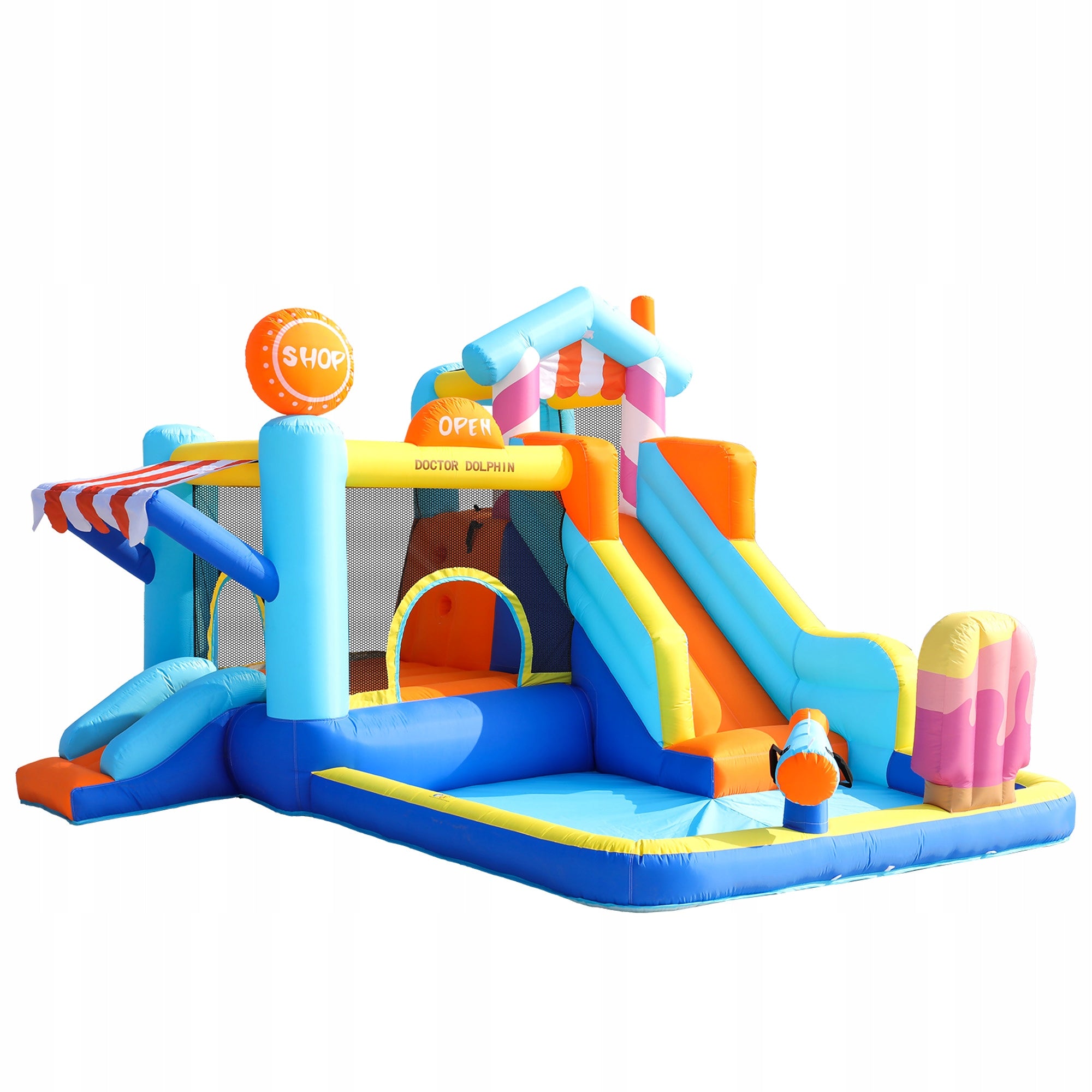 Inflatable Castle For Kids Water Park + Trampoline Slides+450w Blower Manufacturer code N621P243364A