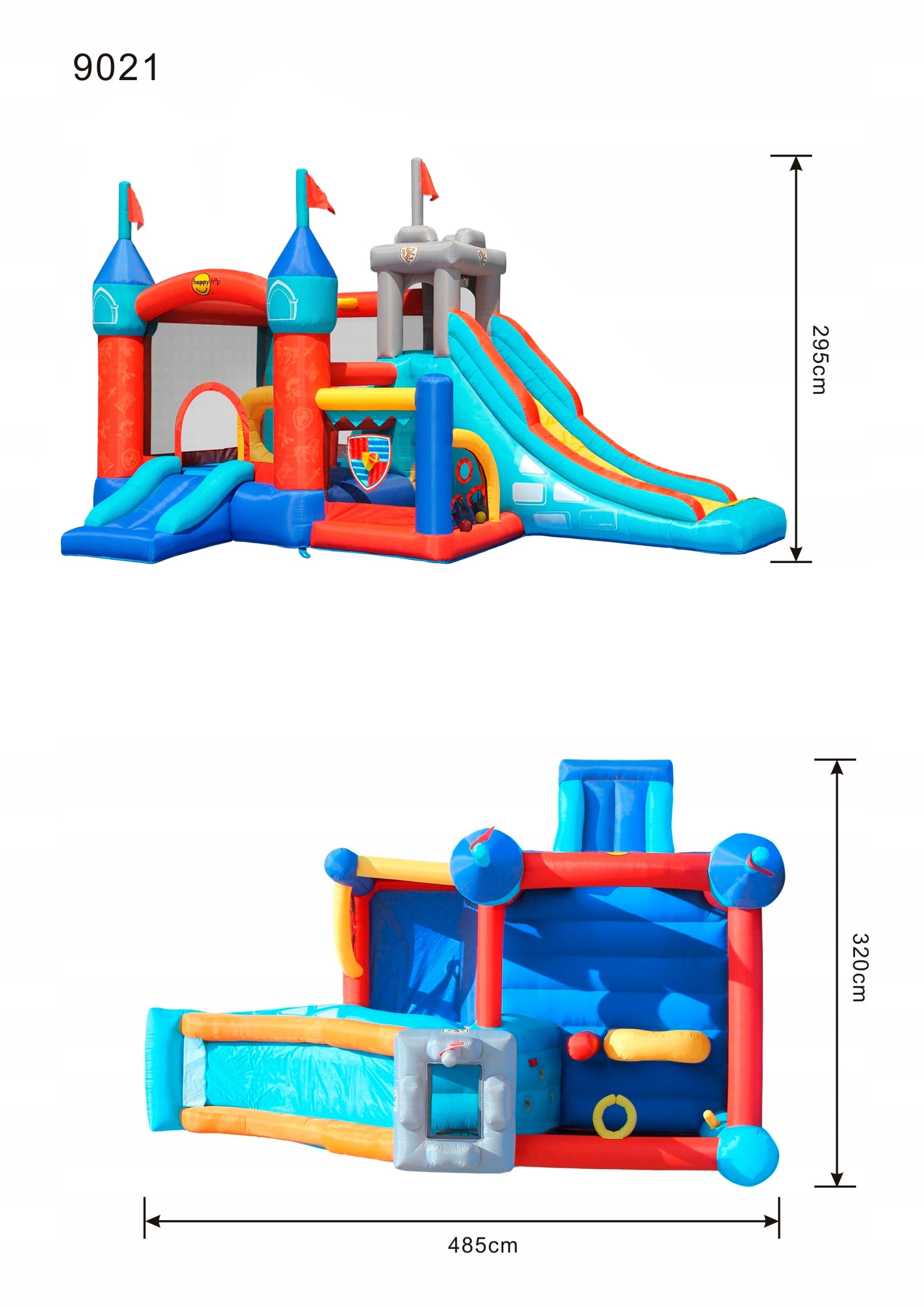 Inflatable Castle GRIFFIN Trampoline HappyHop Blower 13in1 XXL HUGE Manufacturer code 9021