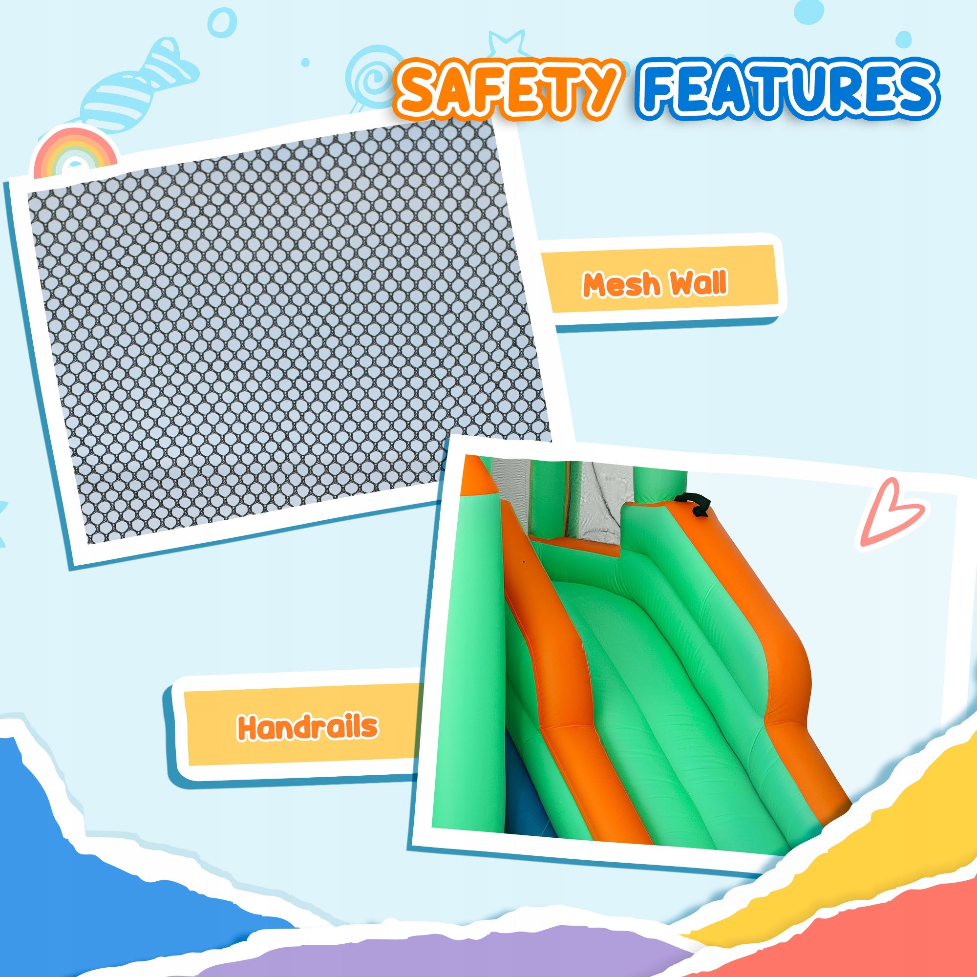 Inflatable Children's Castle With Water Slide And Blower EAN (GTIN) 4255826881883