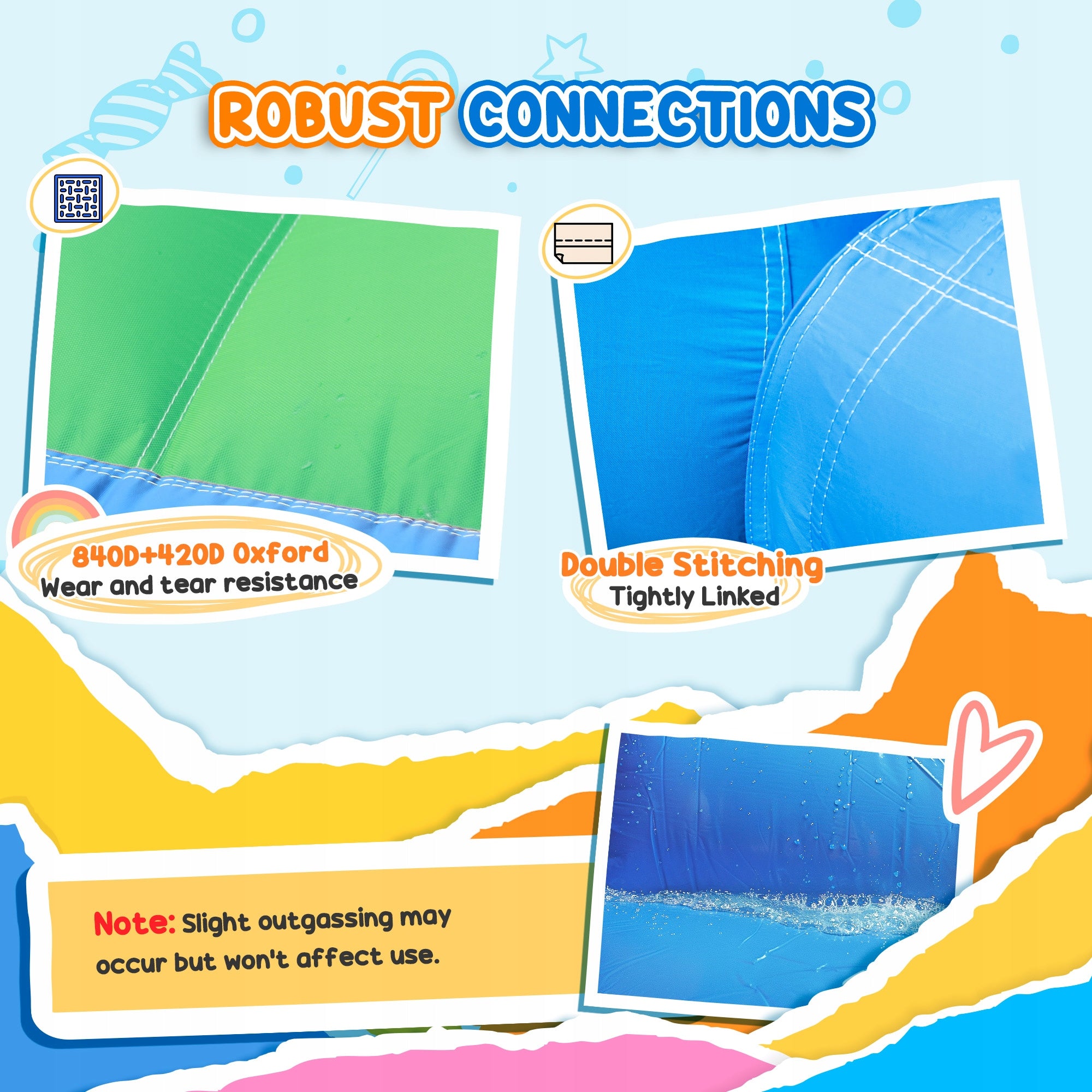 Inflatable Children's Castle With Water Slide And Blower Kind Inflatable