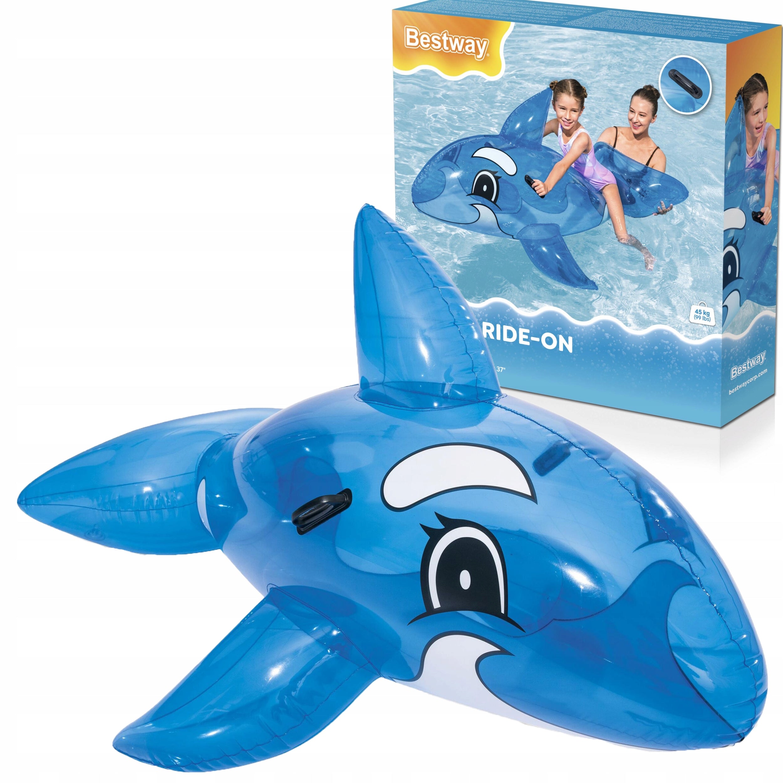Inflatable Dolphin Swimming Pontoon for Kids Water Toy 41037 Bestway