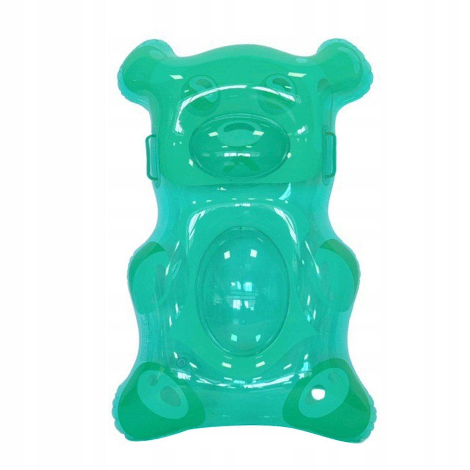 Inflatable Gummy Bear Pool Float Cute PVC Fun Floaties Portable Green Brand no brand