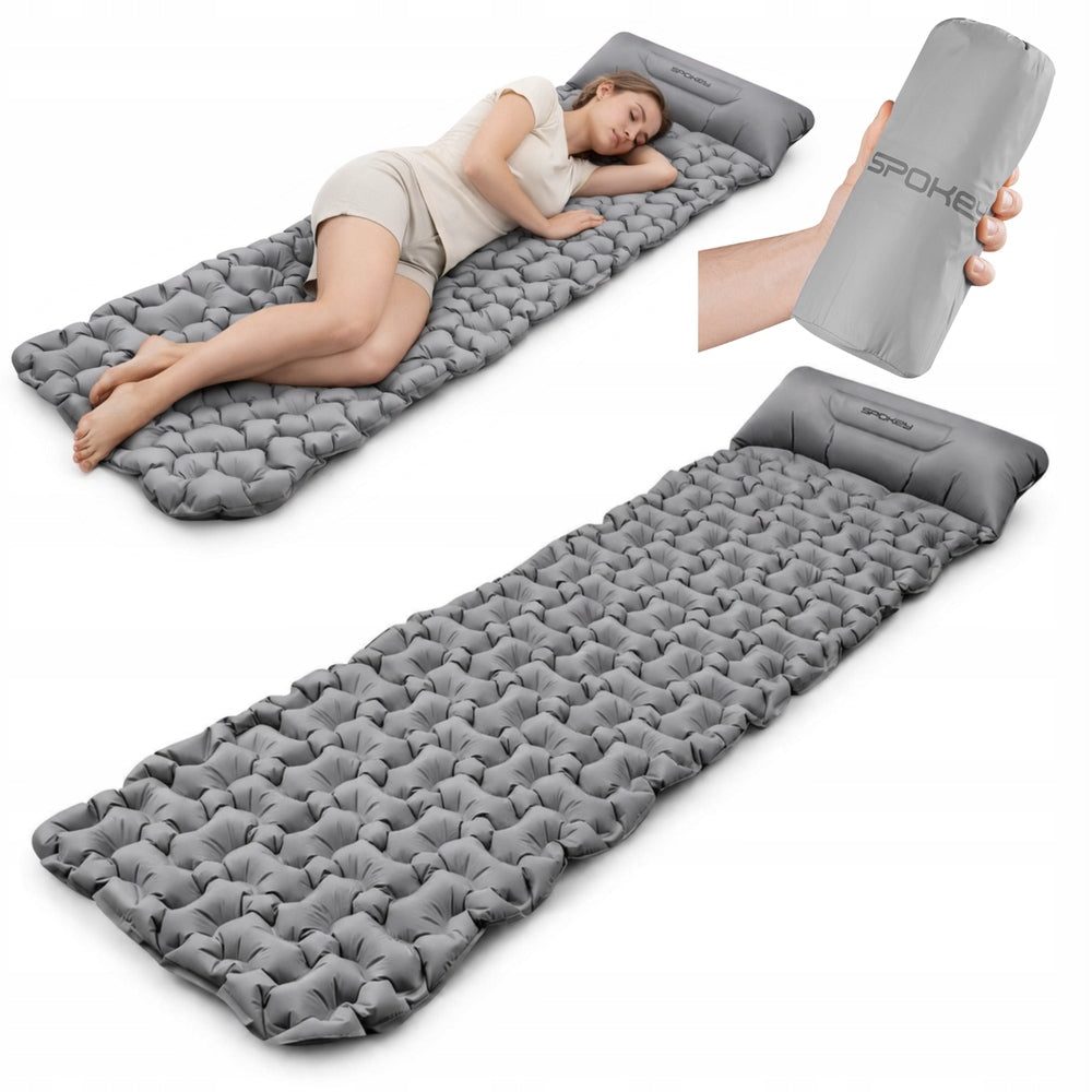 Inflatable Hiking Mattress Folding For Sleeping With Pillow Thick 213x62x6cm
