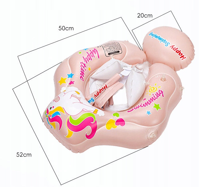 Inflatable Infant Pontoon with Sun Canopy, Seat Model Swim Ring 1a