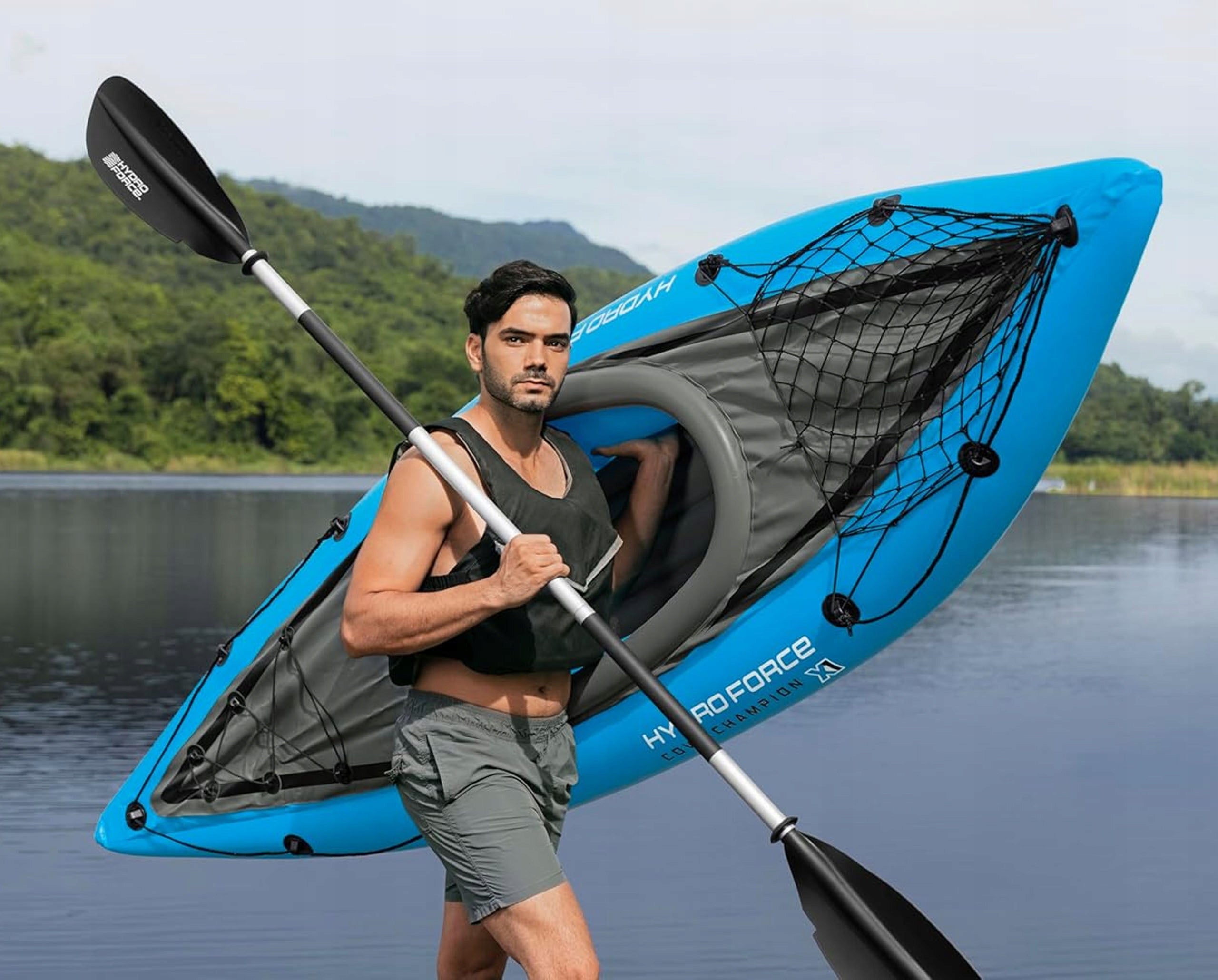 Inflatable KAYAK Cove Champion 275x81cm Bestway paddle pump set Manufacturer code 65115N