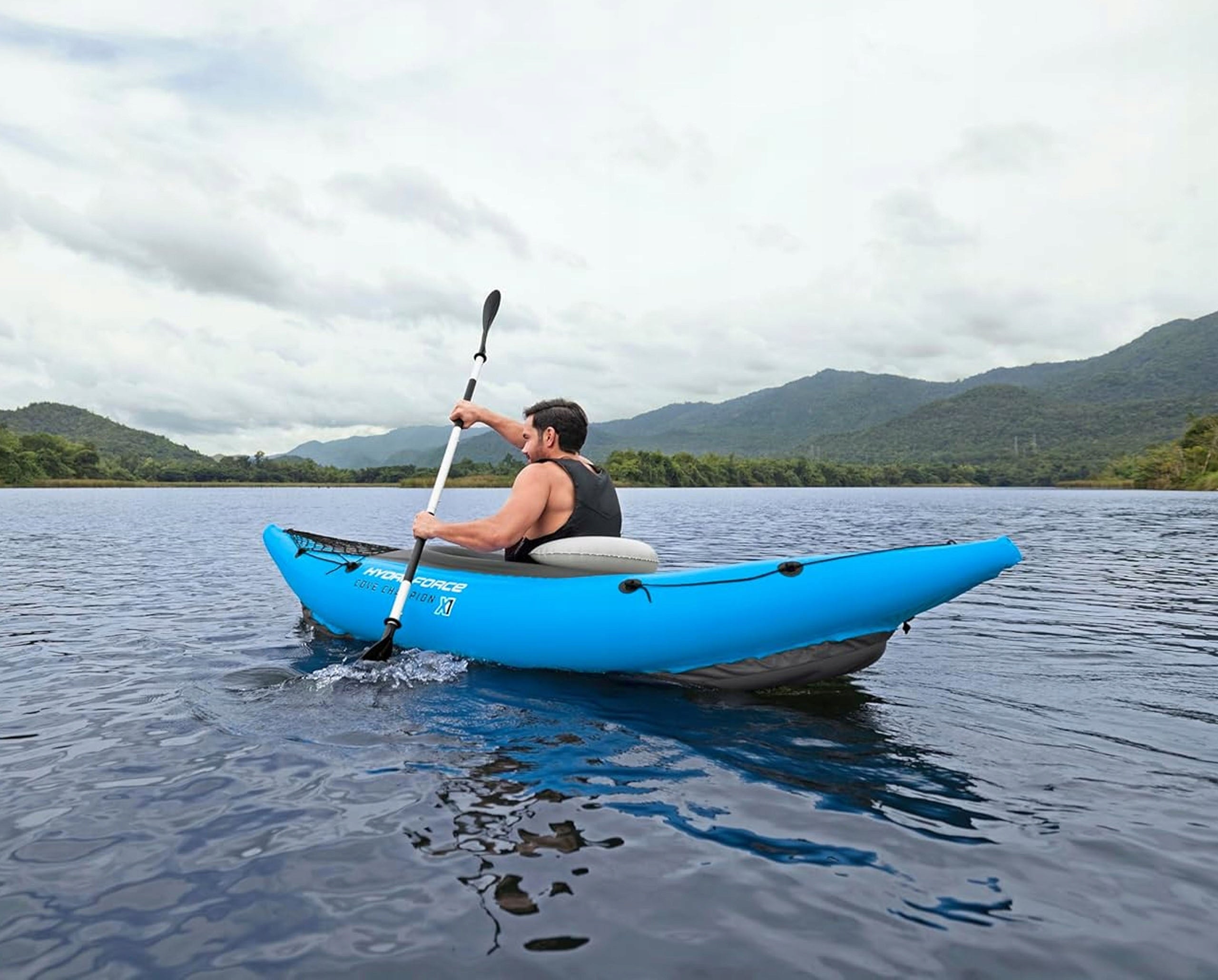 Inflatable KAYAK Cove Champion 275x81cm Bestway paddle pump set Model 65115N