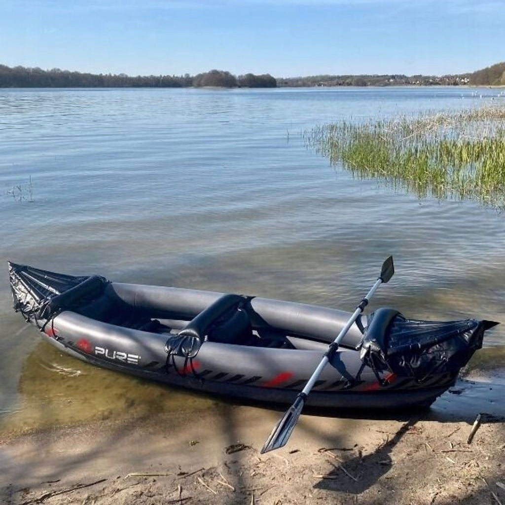 Inflatable Kayak XPRO 321x81cm Double Pontoon Paddle Alu Pure4Fun Length 325 cm