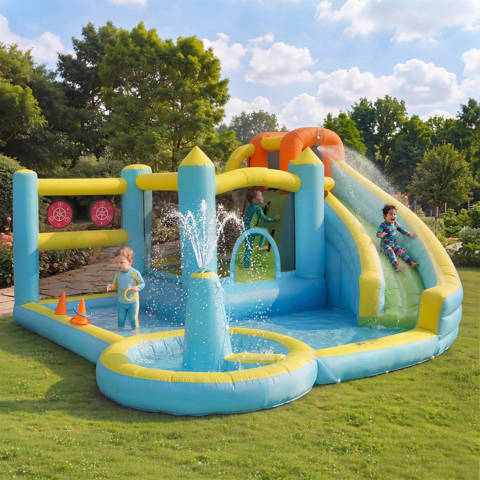 Inflatable Kids' Castles, Water Parks, Water Slides, Pools Brand no brand