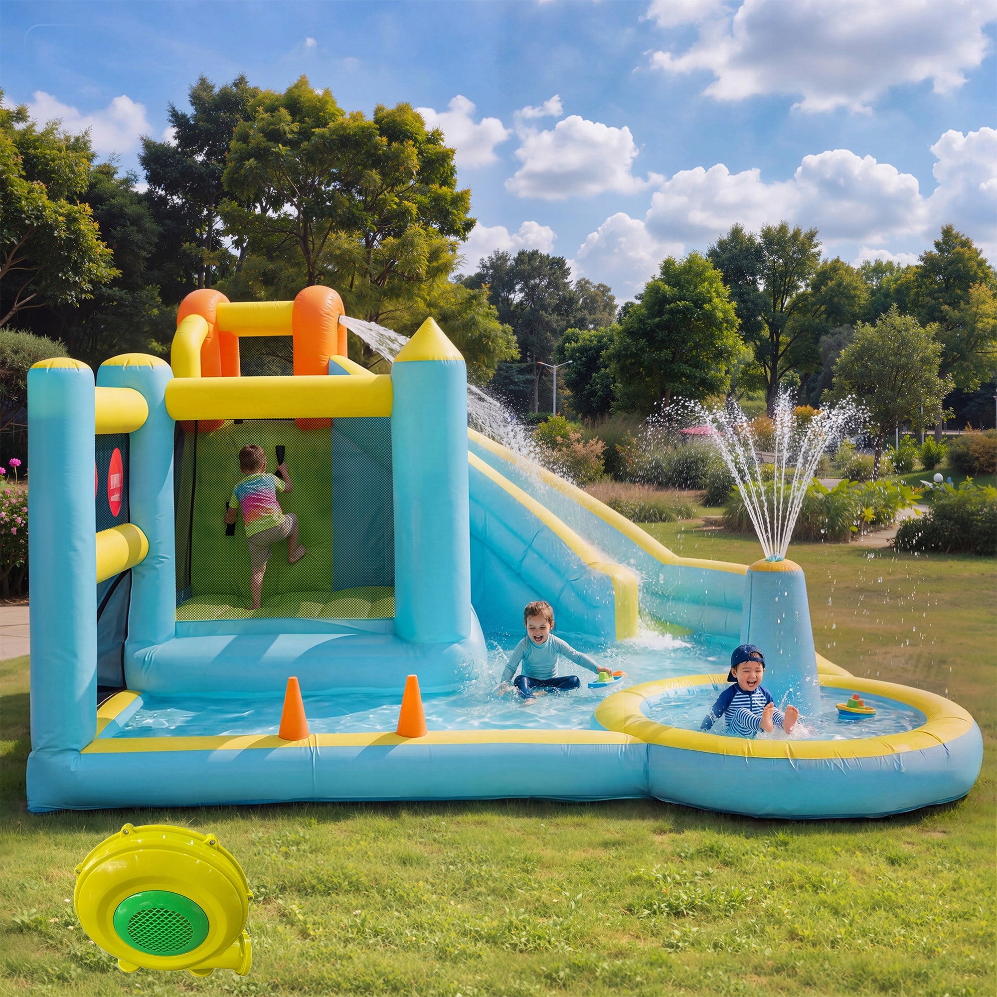 Inflatable Kids' Castles, Water Parks, Water Slides, Pools Packaging status original