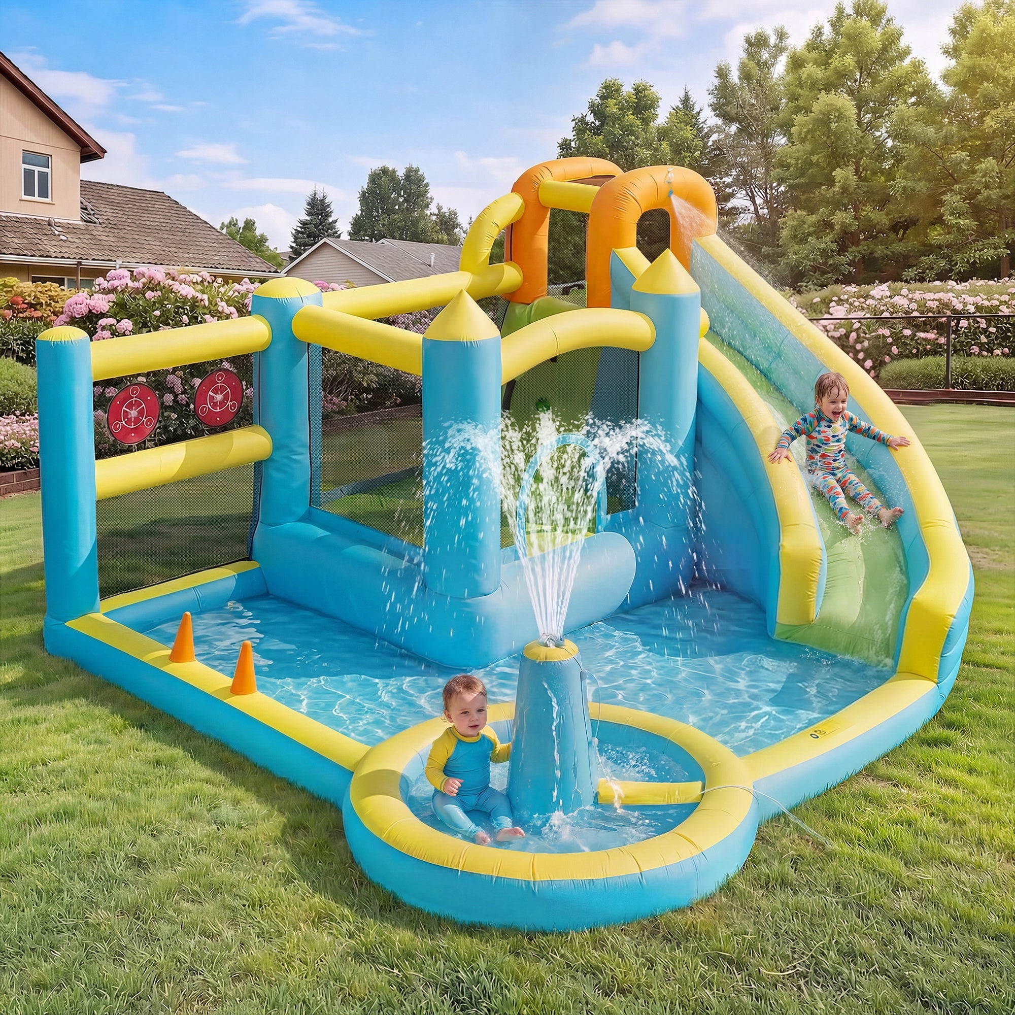 Inflatable Kids' Castles, Water Parks, Water Slides, Pools