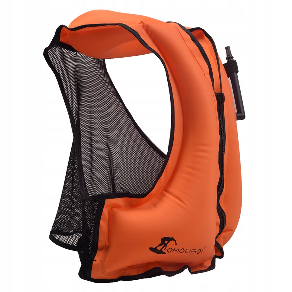 Inflatable Life Jacket, Orange For multipurpose