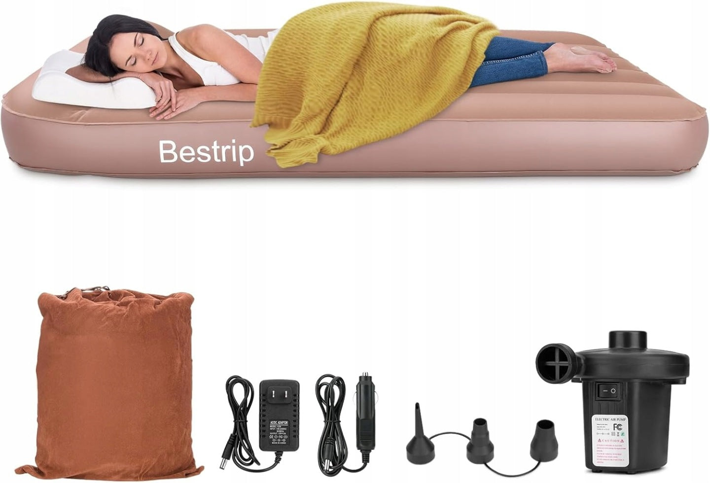 Inflatable Mattress With Electric Air Pump, Inflatable Bed 190 X 100