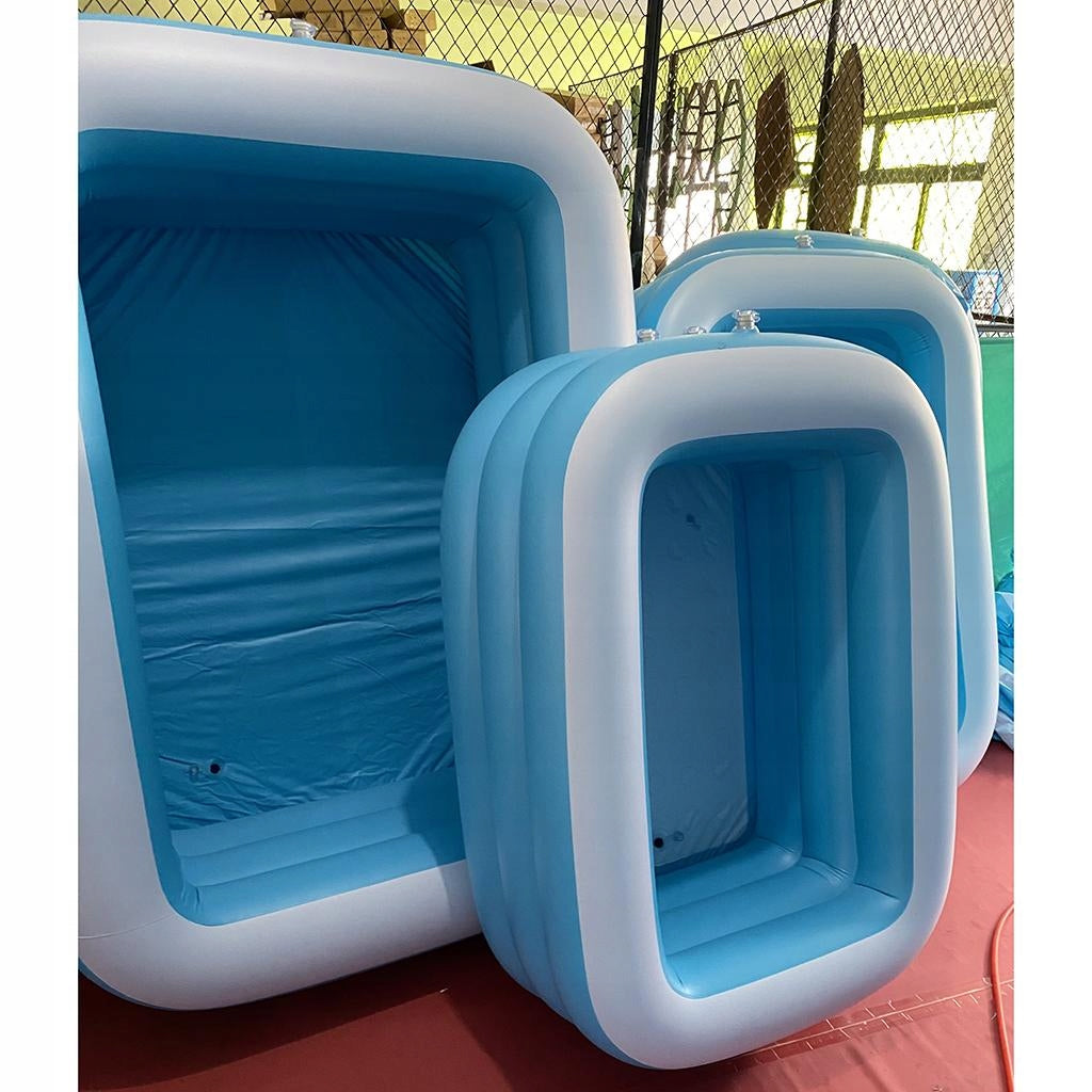 Inflatable Pool Family Layer Durable Paddle Garden Bathtub 2.6m Brand no brand