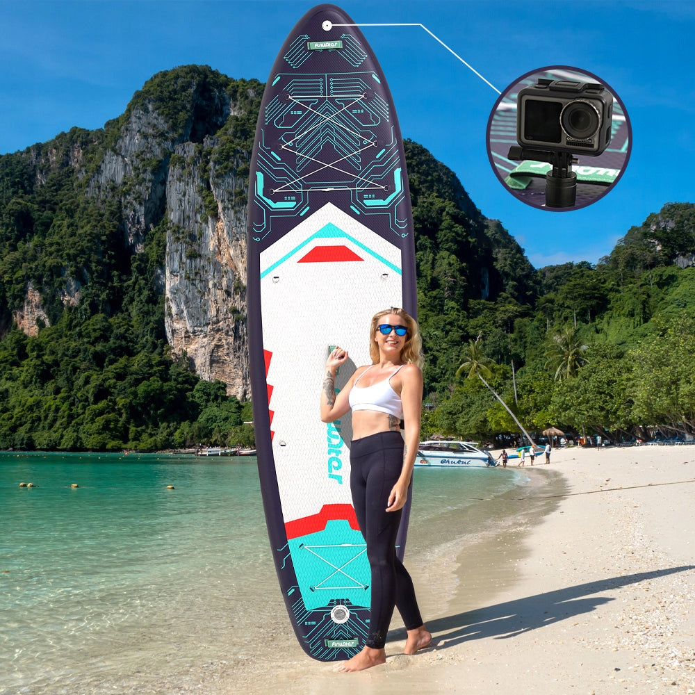Inflatable SUP Board for Swimming Stand Up Paddleboard 350*90*15cm 200KG PL Model FunWater SUP FW50B