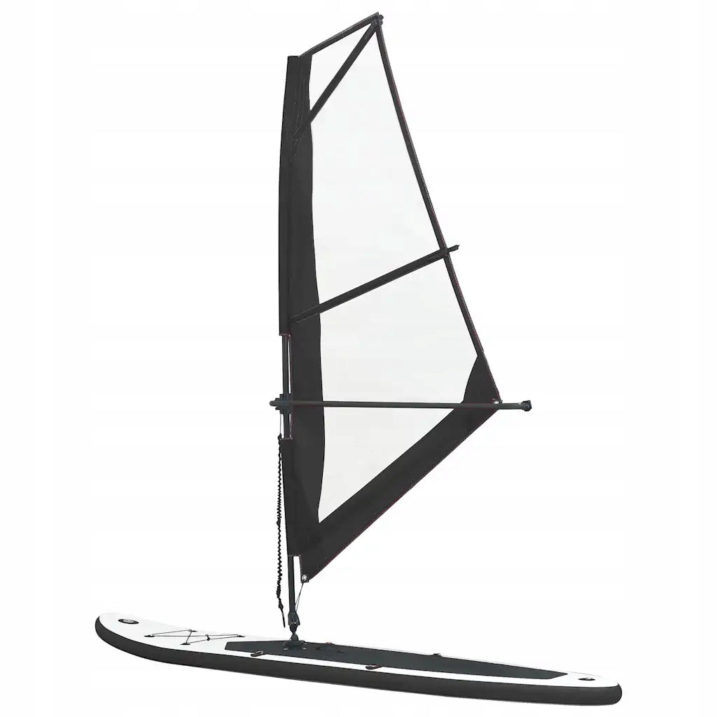 Inflatable SUP Board with Sail and Accessories, Black and White Manufacturer code 92736
