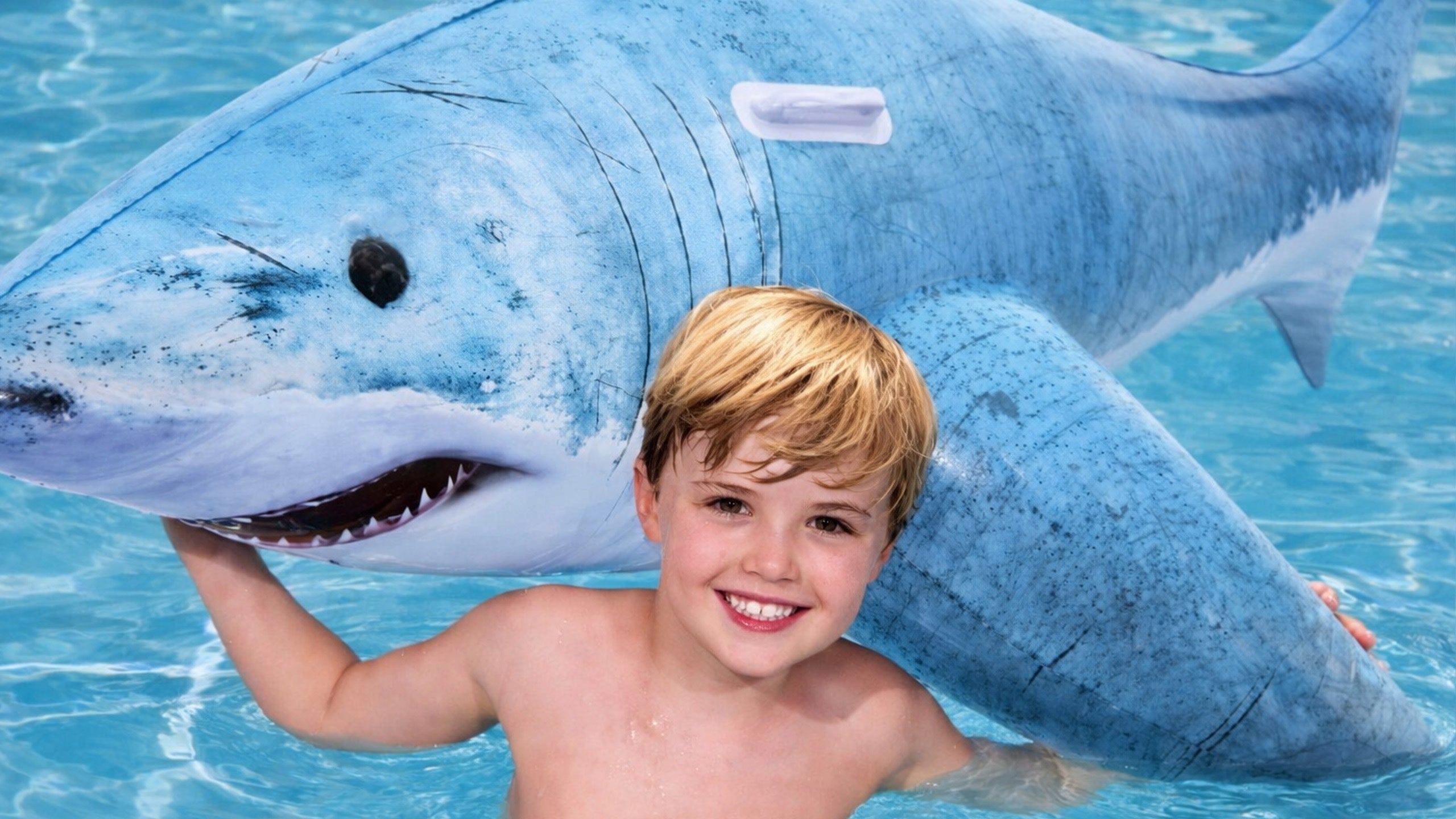 Inflatable Shark Mattress for Swimming Pool Water for Kids 183 x 102 cm Model 41405