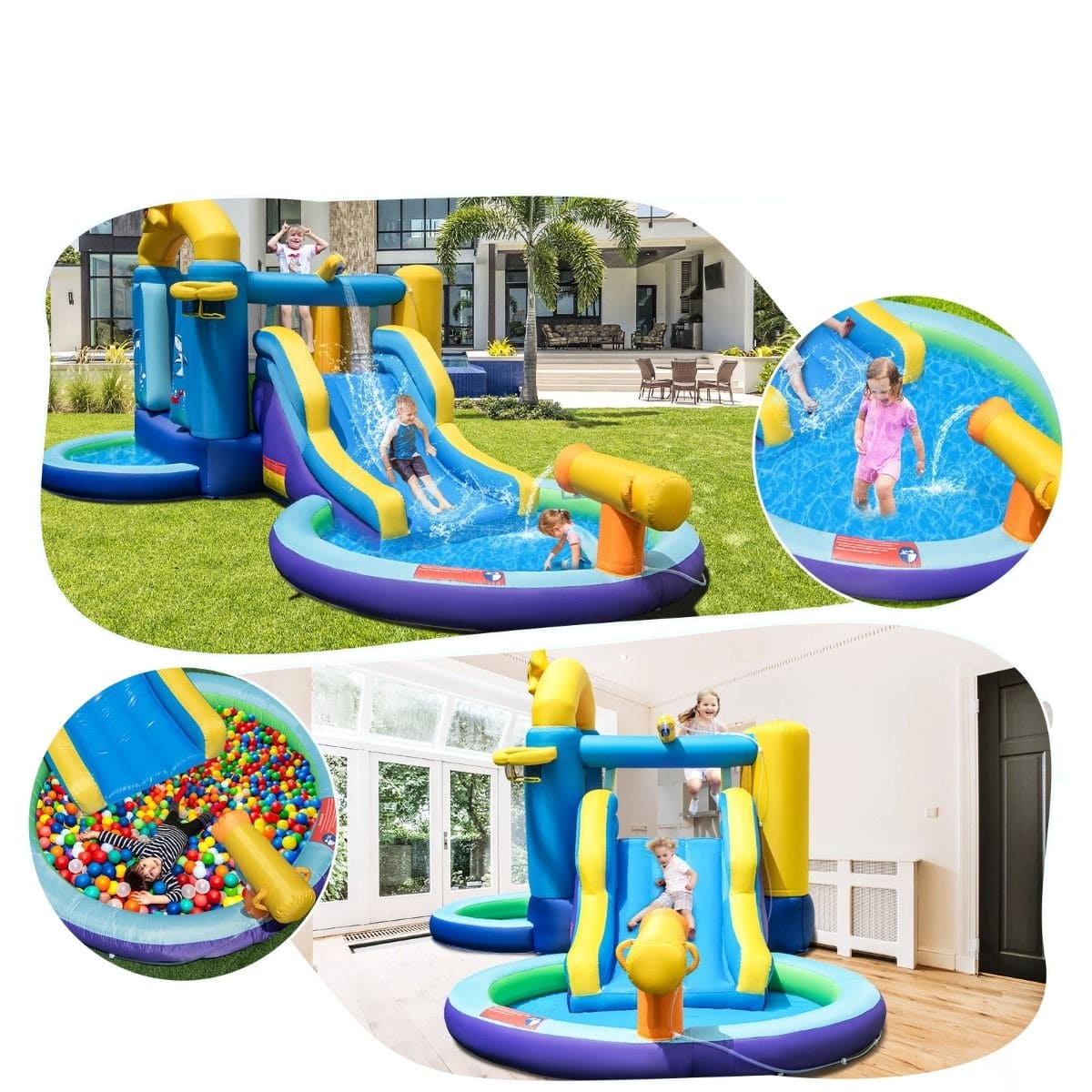 Inflatable Square toys Castle Pool 490x290x220 cm Kid's age 3+ years