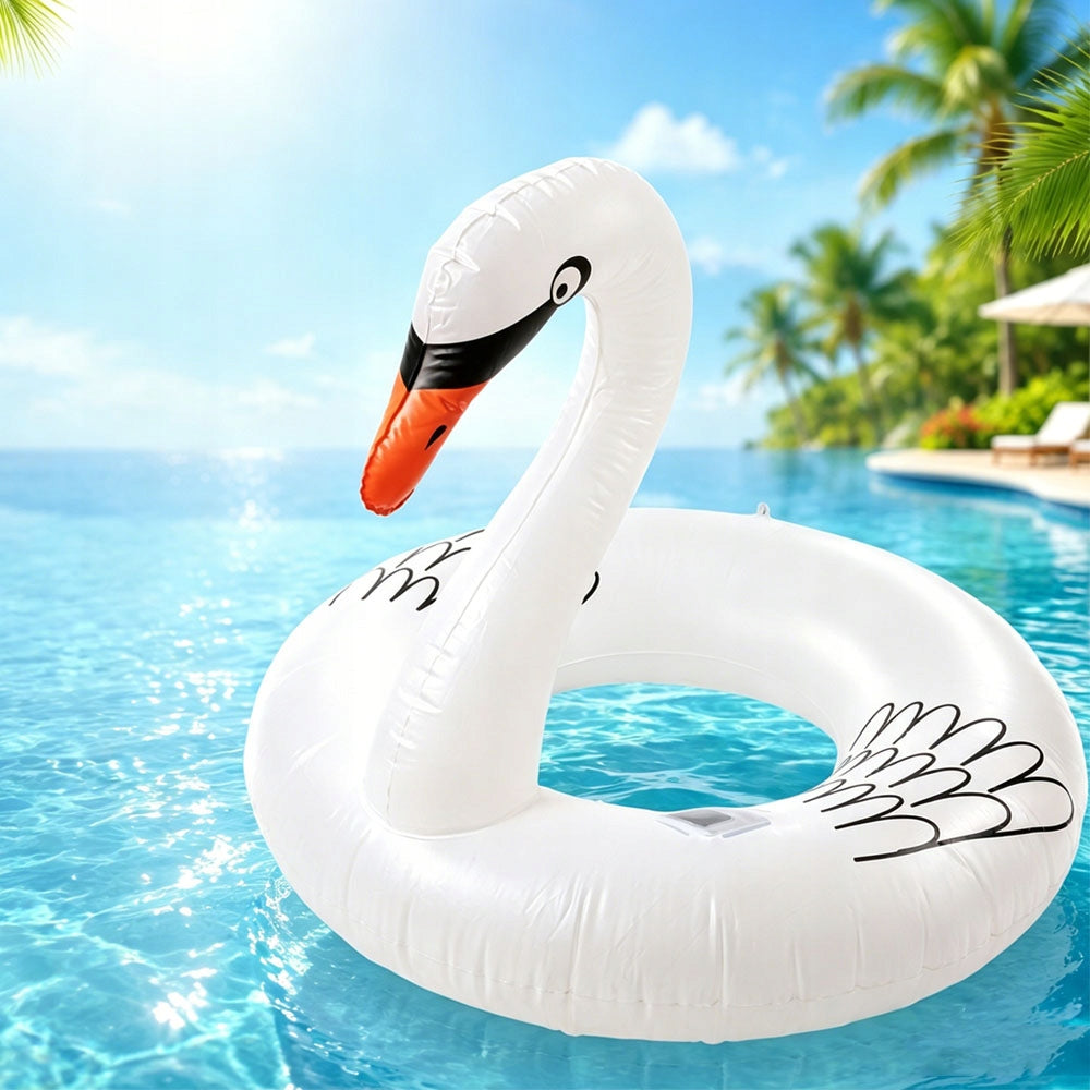 Inflatable Swan Wheel With LED Seat White Large For Adults Manufacturer code BEDEE-KO-SOLAR106-4MODE