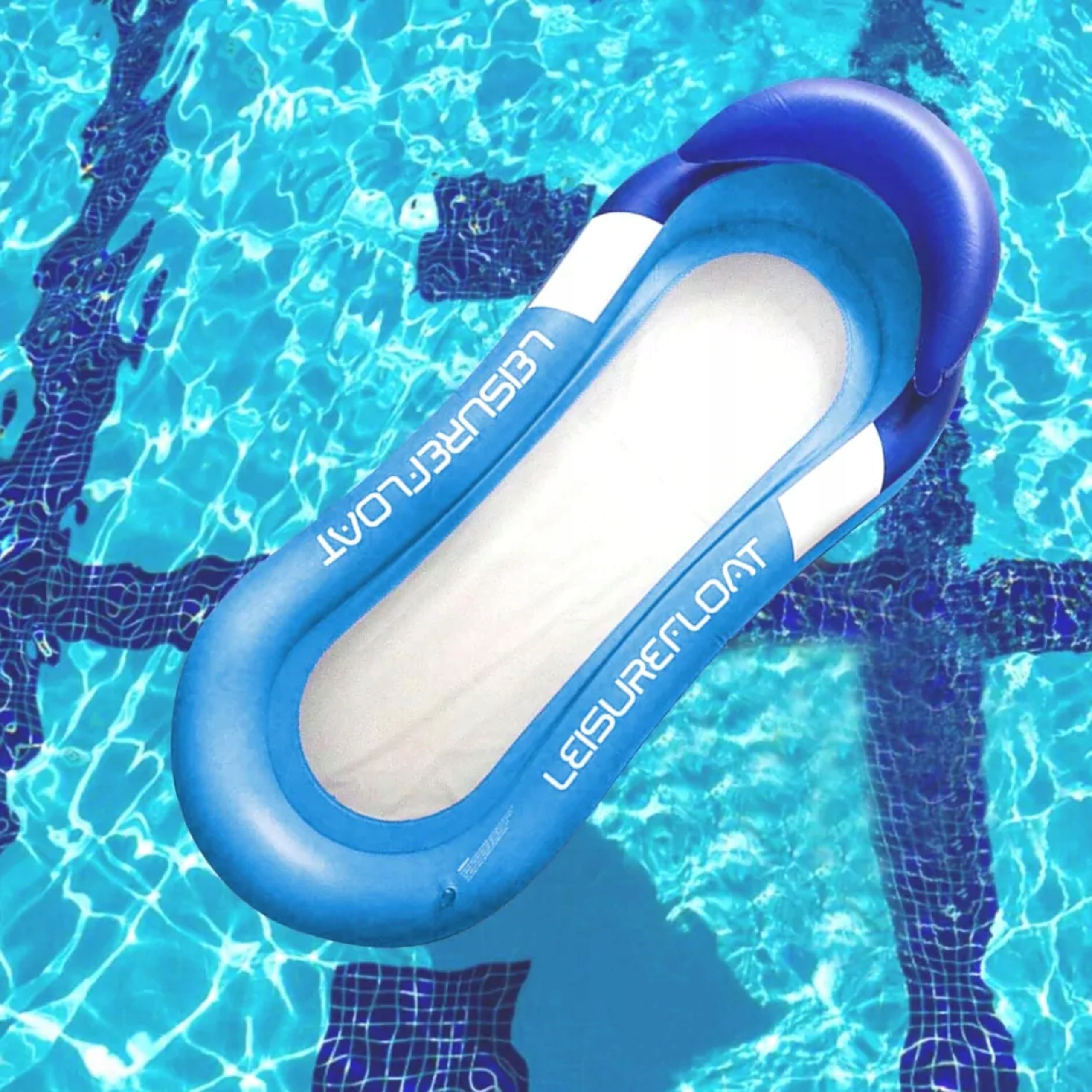 Inflatable Swimming Mattress with Mesh HAMMOCK WATER DECKCHAIR for Water Pool Beach Length 160 cm