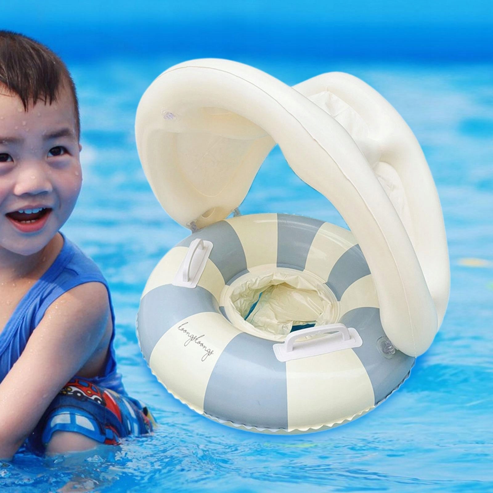Inflatable Swimming Ring Funny Gift for Boys Girls Swimming Float Tube Blue EAN (GTIN) 6972841996658