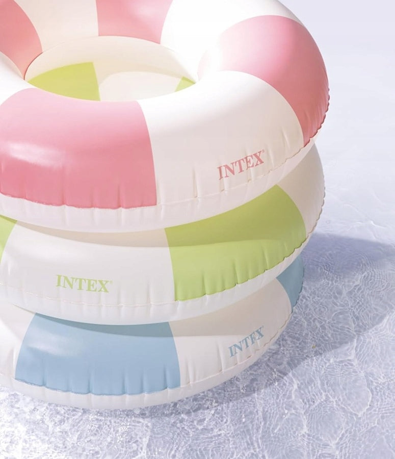 Inflatable Swimming Wheel INTEX 91cm Swimming Pool Beach Pastel Colors 59271 Manufacturer code 59271