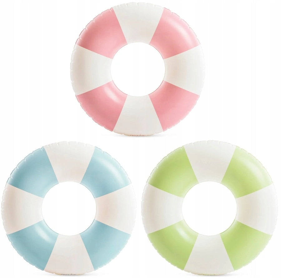 Inflatable Swimming Wheel INTEX 91cm Swimming Pool Beach Pastel Colors 59271 Model Koło