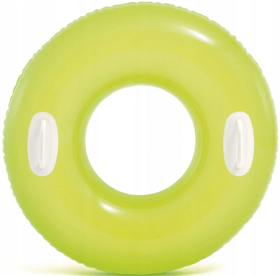 Inflatable Swimming Wheel with Handles 76cm Neon 3 Colors 59258