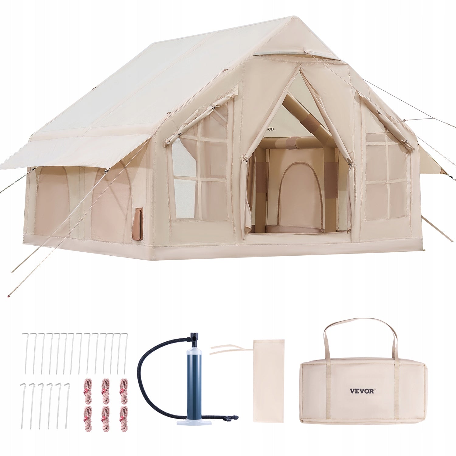 Inflatable Tent for Camping 4-6 Person Glamping Tent with Pump Easy Set up EAN (GTIN) 197988127444