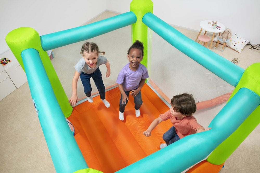 Inflatable Trampoline Square Toys Jumping for Children Bestway 53394 + Pump Packaging status original