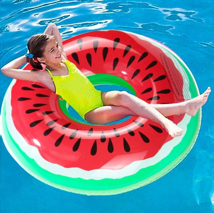 Inflatable Water Wheel Watermelon Mattress Inflatable for Beach size. 80 cm. Color multicolor
