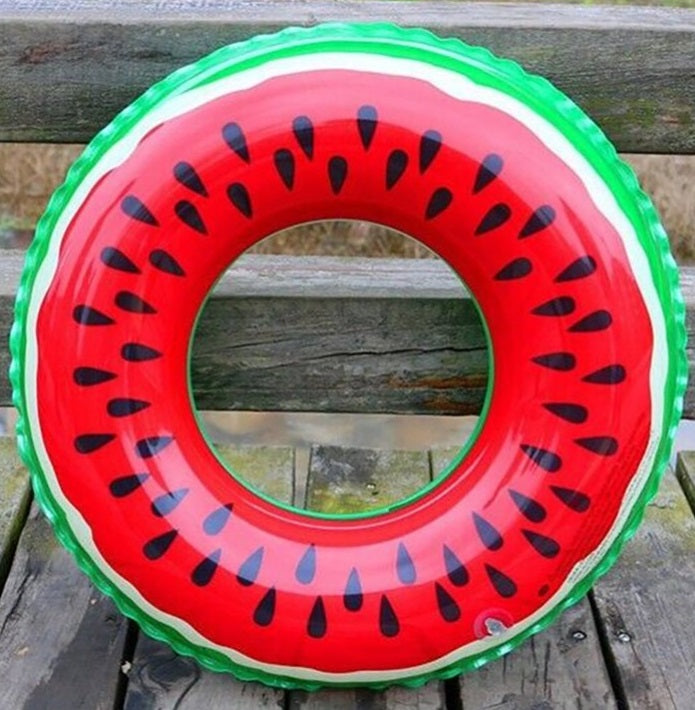 Inflatable Water Wheel Watermelon Mattress Inflatable for Beach size. 80 cm. Model 1