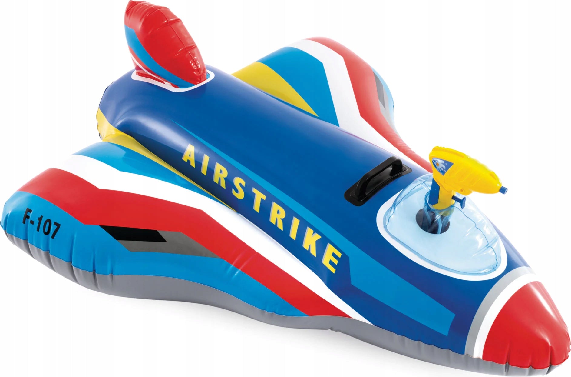 Inflatable aircraft for swimming fighter water cannon blue Intex 57531