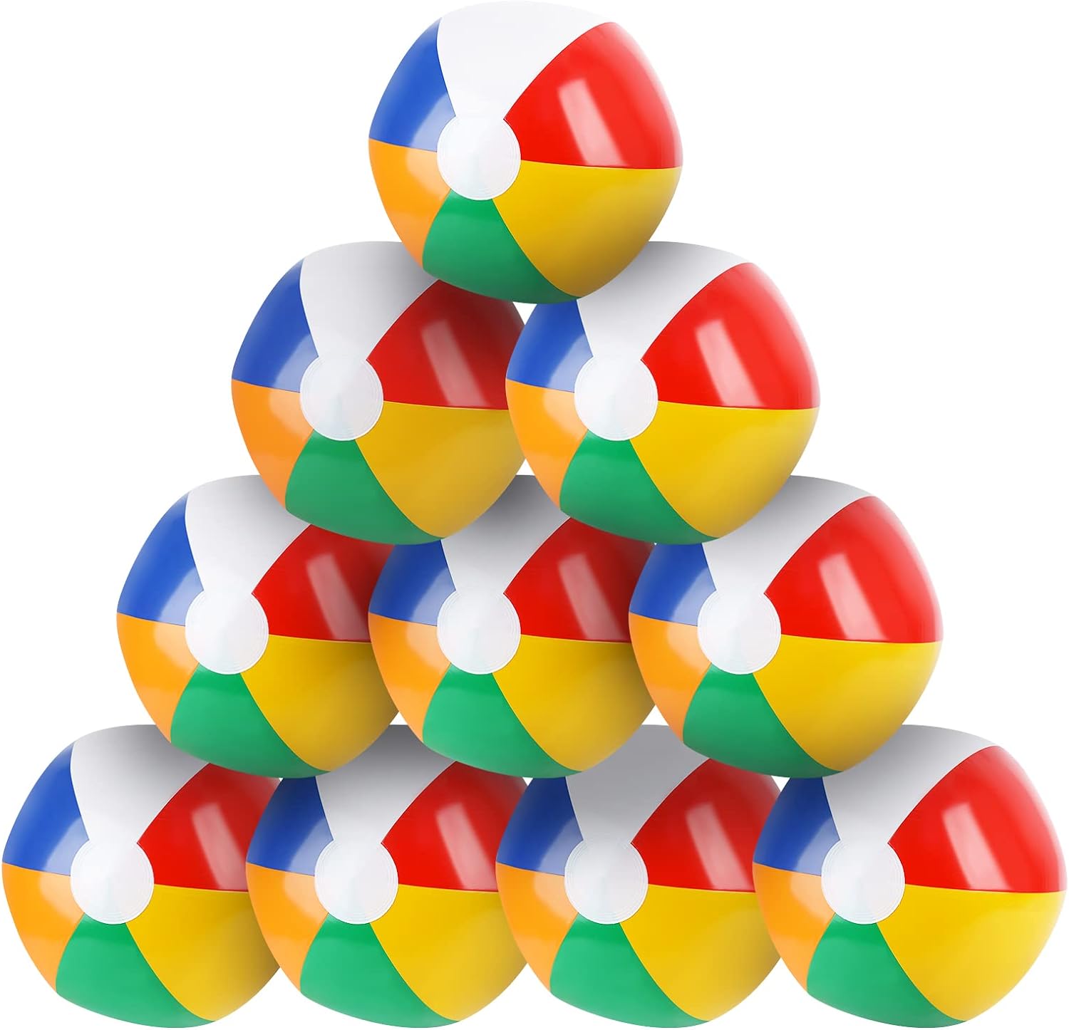 Inflatable ball multicolored on the beach Brand no brand