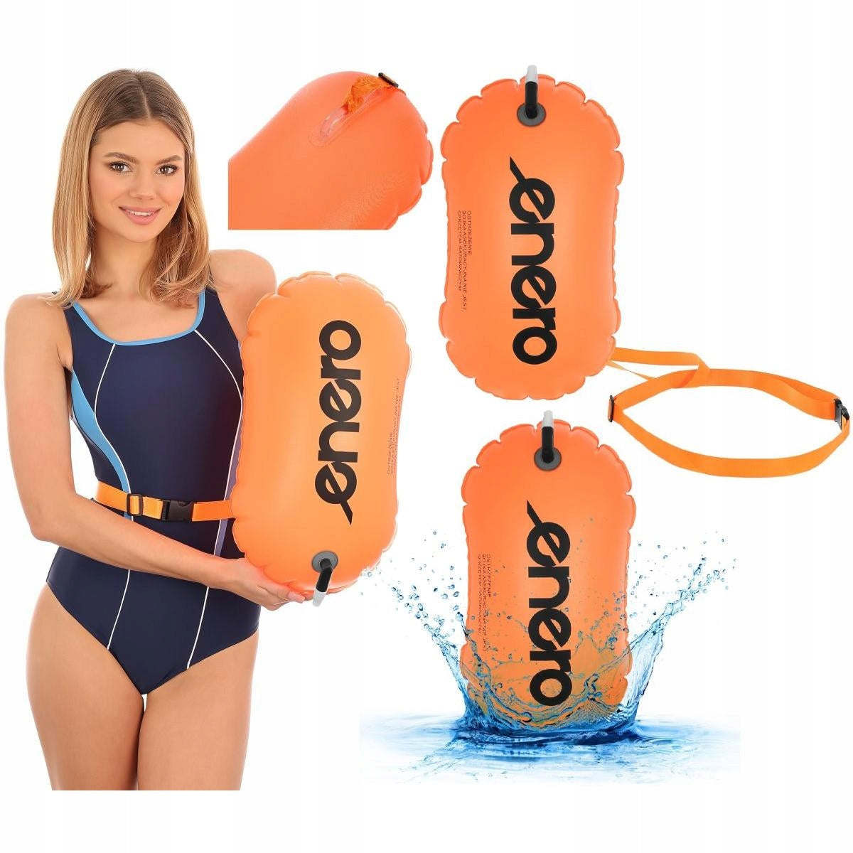 Inflatable buoy for swimming Safety buoy 8L Safety ENERO