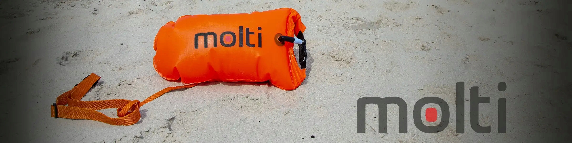 Inflatable buoy safety buoy 2in1 dry pocket for swimming 15l molti Brand Molti