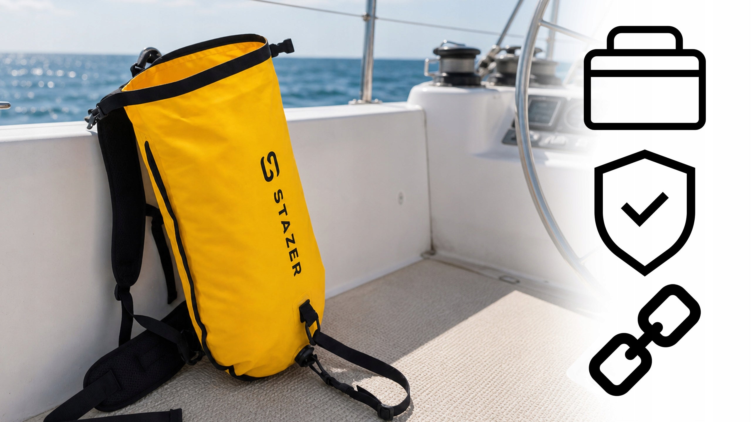 Inflatable buoy safety dry pocket for swimming backpack Gender unisex product