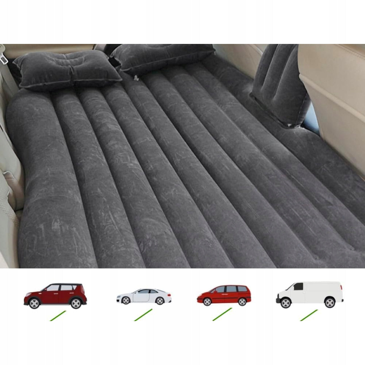 Inflatable car mattress for SUV MPV for camping practical black Brand no brand