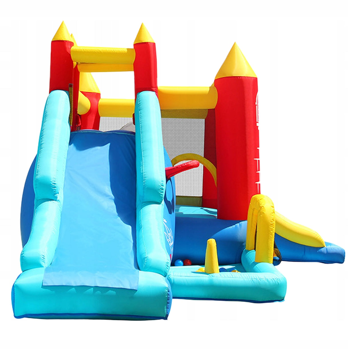 Inflatable castle FANTASY 8in1 trampoline slides pool blower HappyHop Manufacturer code Z005494