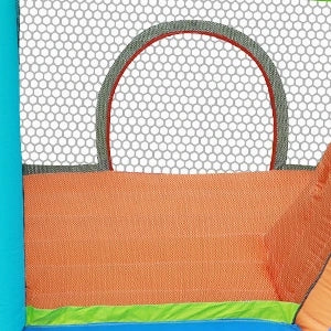 Inflatable castle FBSPORT 6in1 slide, paddling pool, basketball 3 years + Kid's age 3+ years
