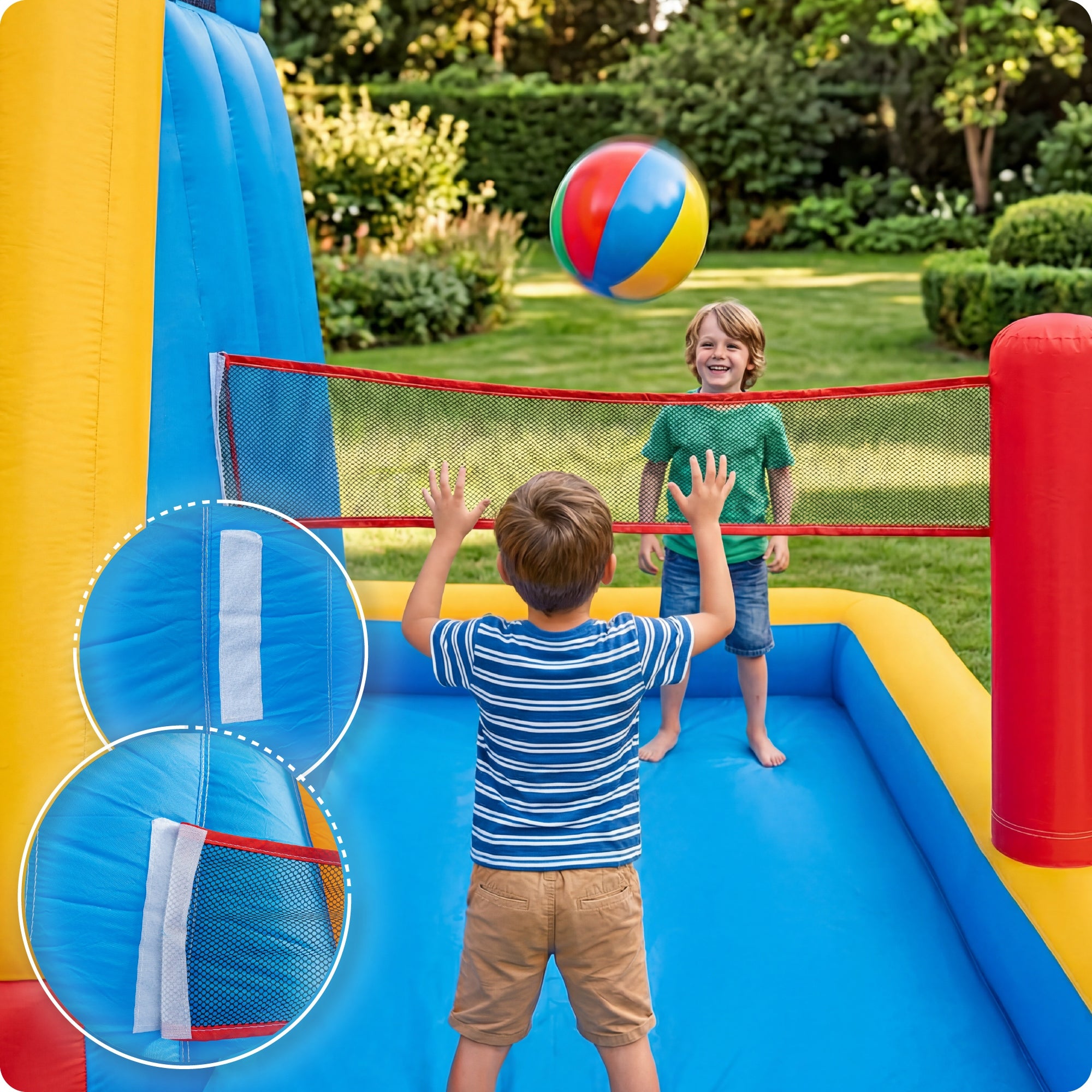 Inflatable castle for children garden inflatable square toys water slide Dominant material synthetic material