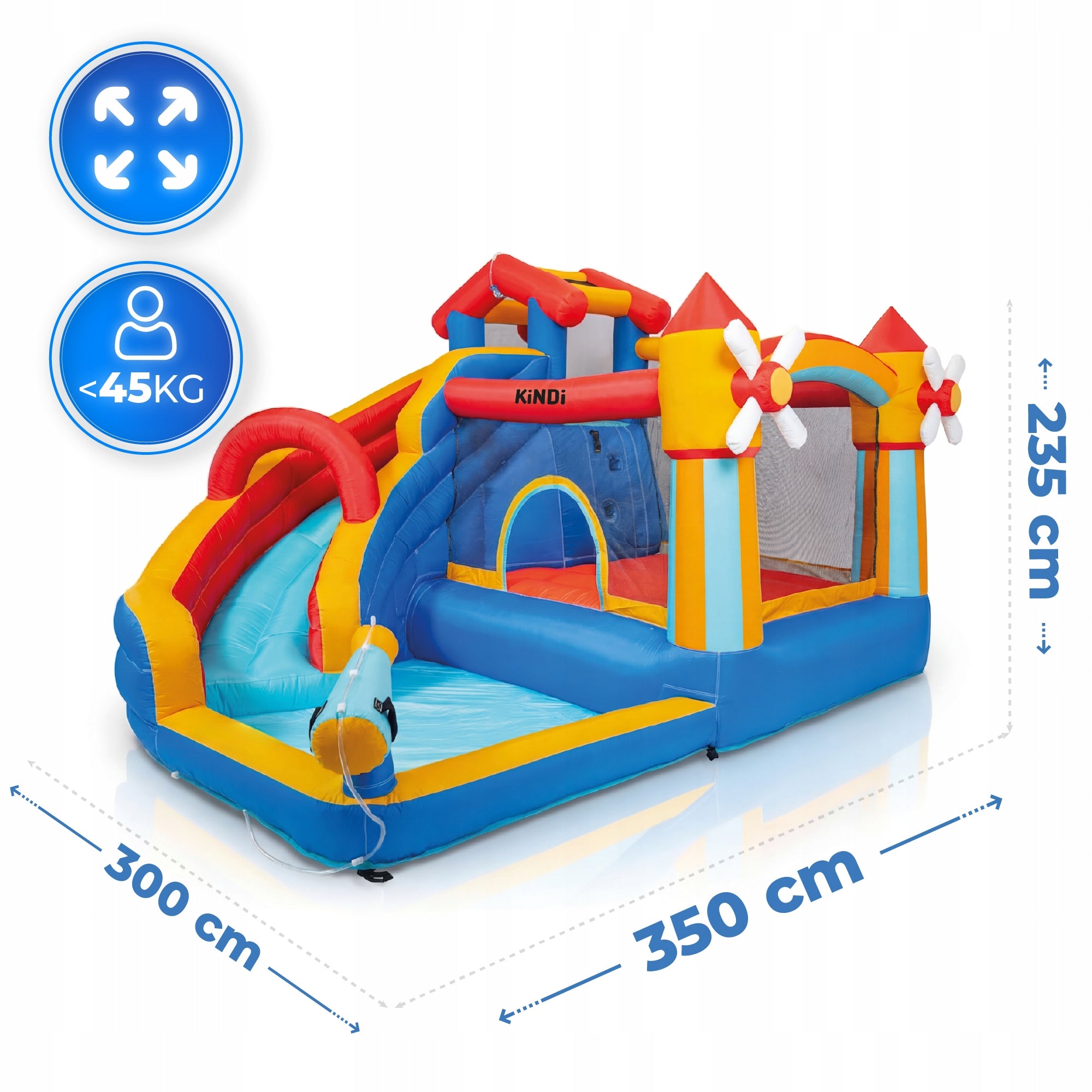 Inflatable for children square toys water slide castle basket blower Packaging status original