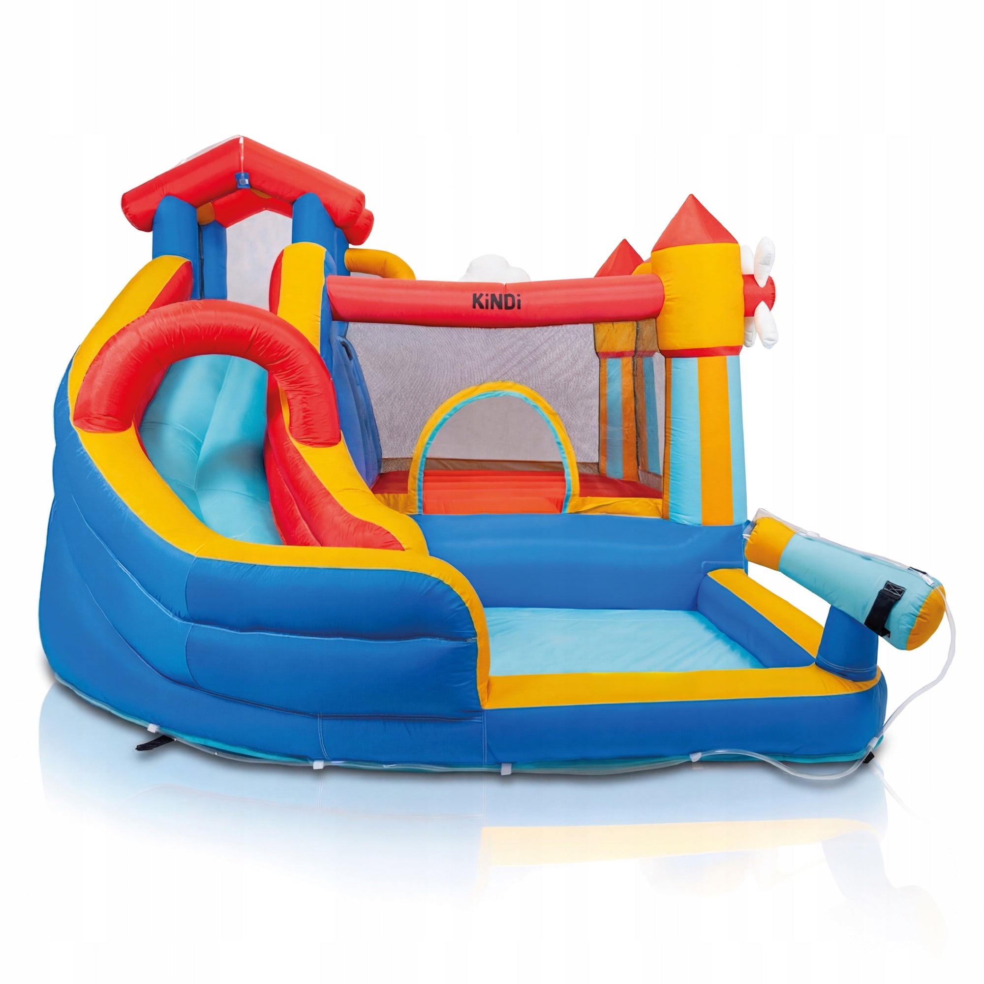Inflatable for children square toys water slide castle basket blower