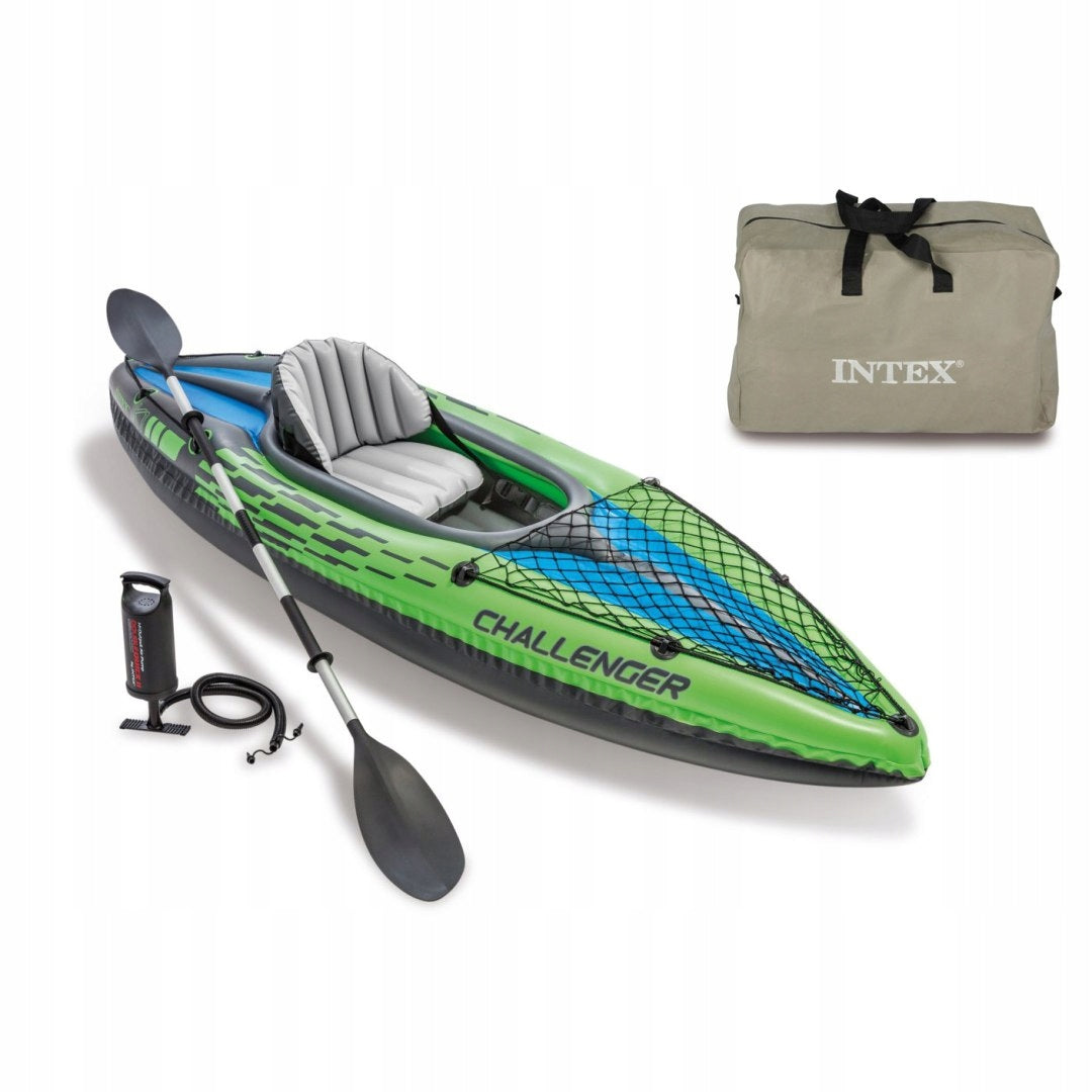 Inflatable kayak Challenger K1 single paddle pump bag INTEX 68305