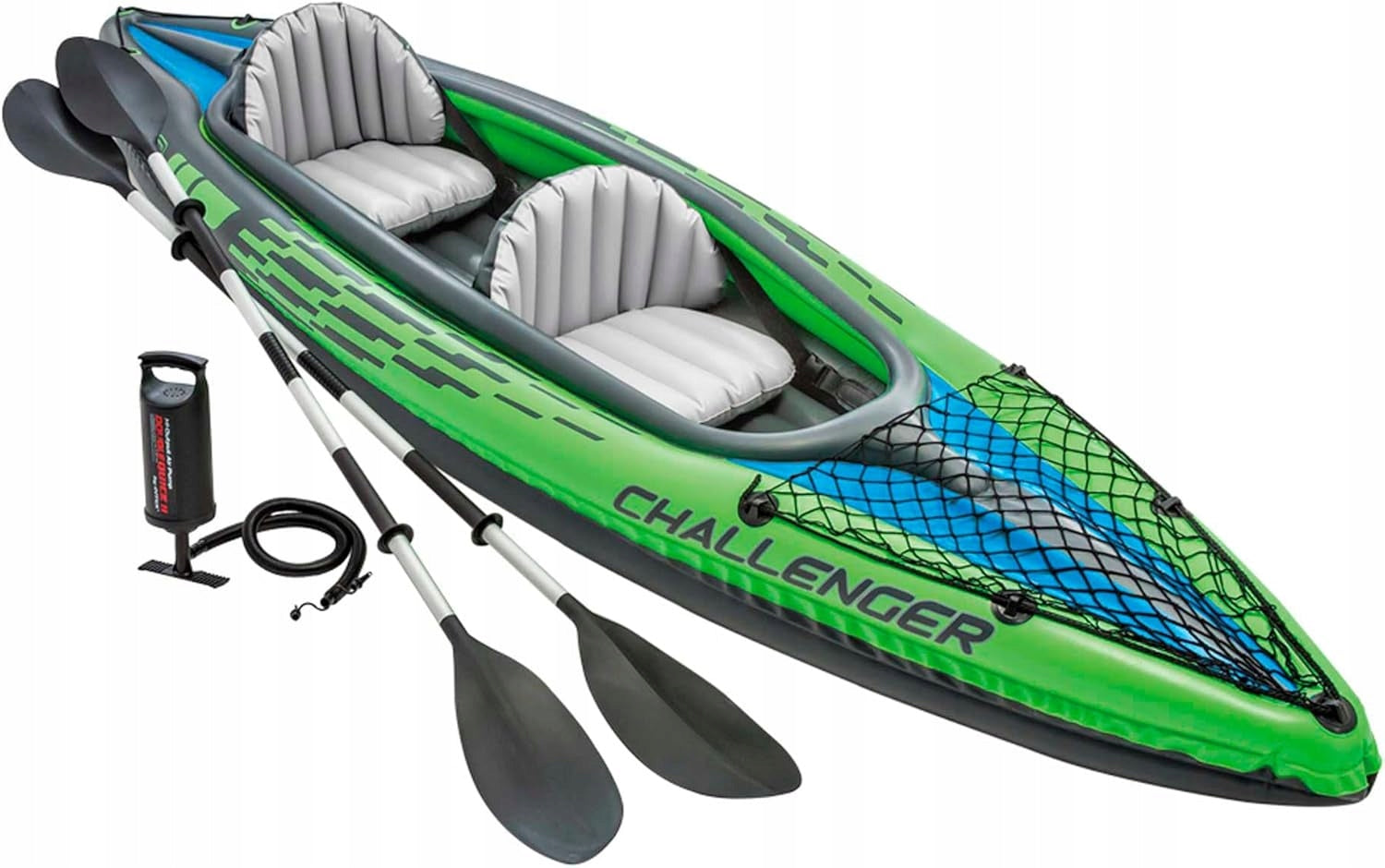 Inflatable kayak Intex Challenger K2 351 cm – 2 pers., paddles + pump