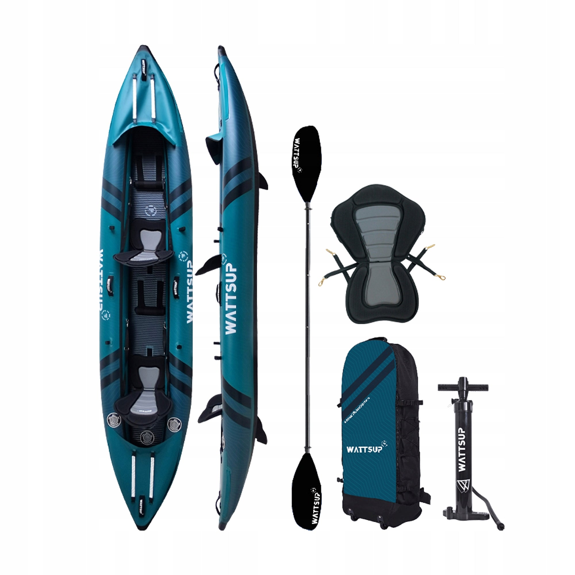 Inflatable kayak WATTSUP COD 2-person 410 x 85 cm max. 220 kg