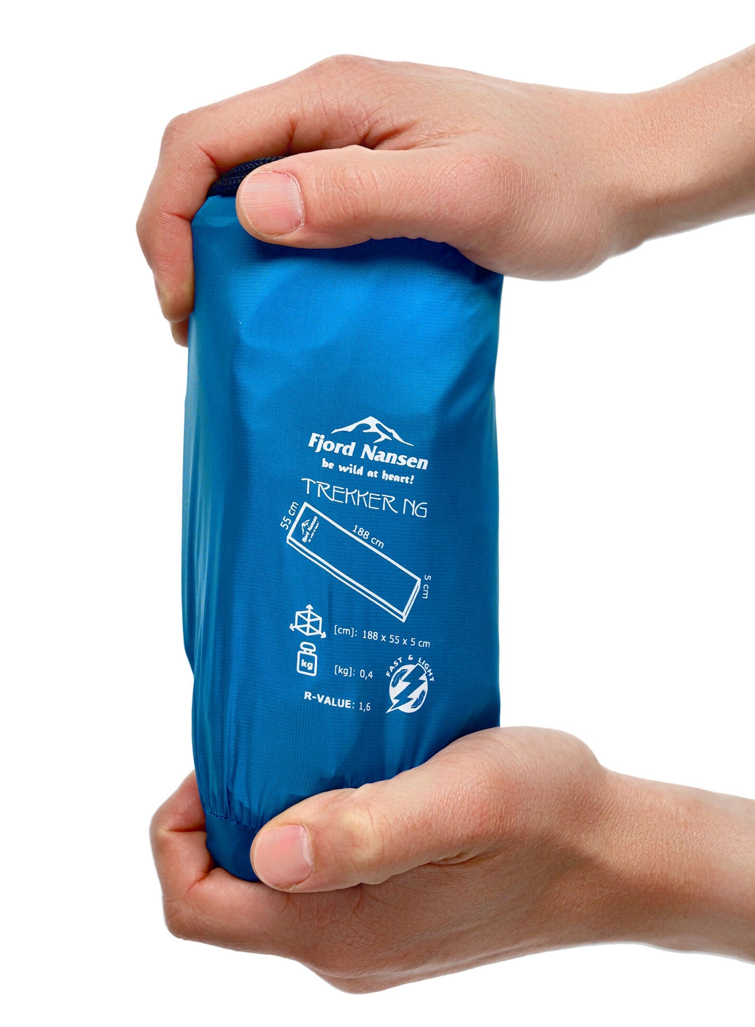 Inflatable mattress Fjord Nansen Trekker NG Color blue