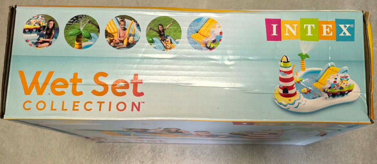 Inflatable playground SWIMMING POOL + SLIDE lantern ship INTEX 57162 Brand Intex