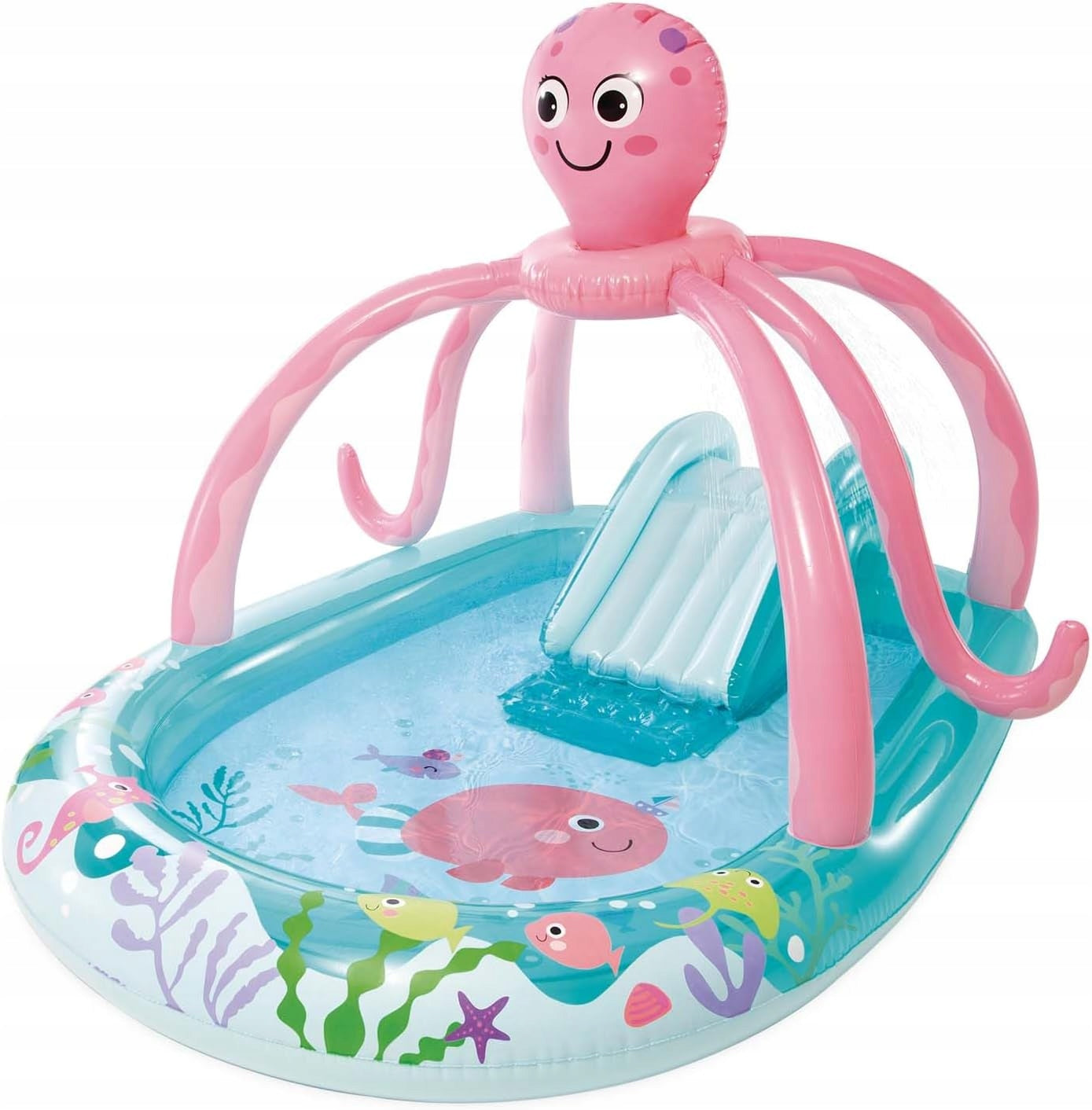 Inflatable playground swimming pool slide Octopus Intex 56138 paddling pool children