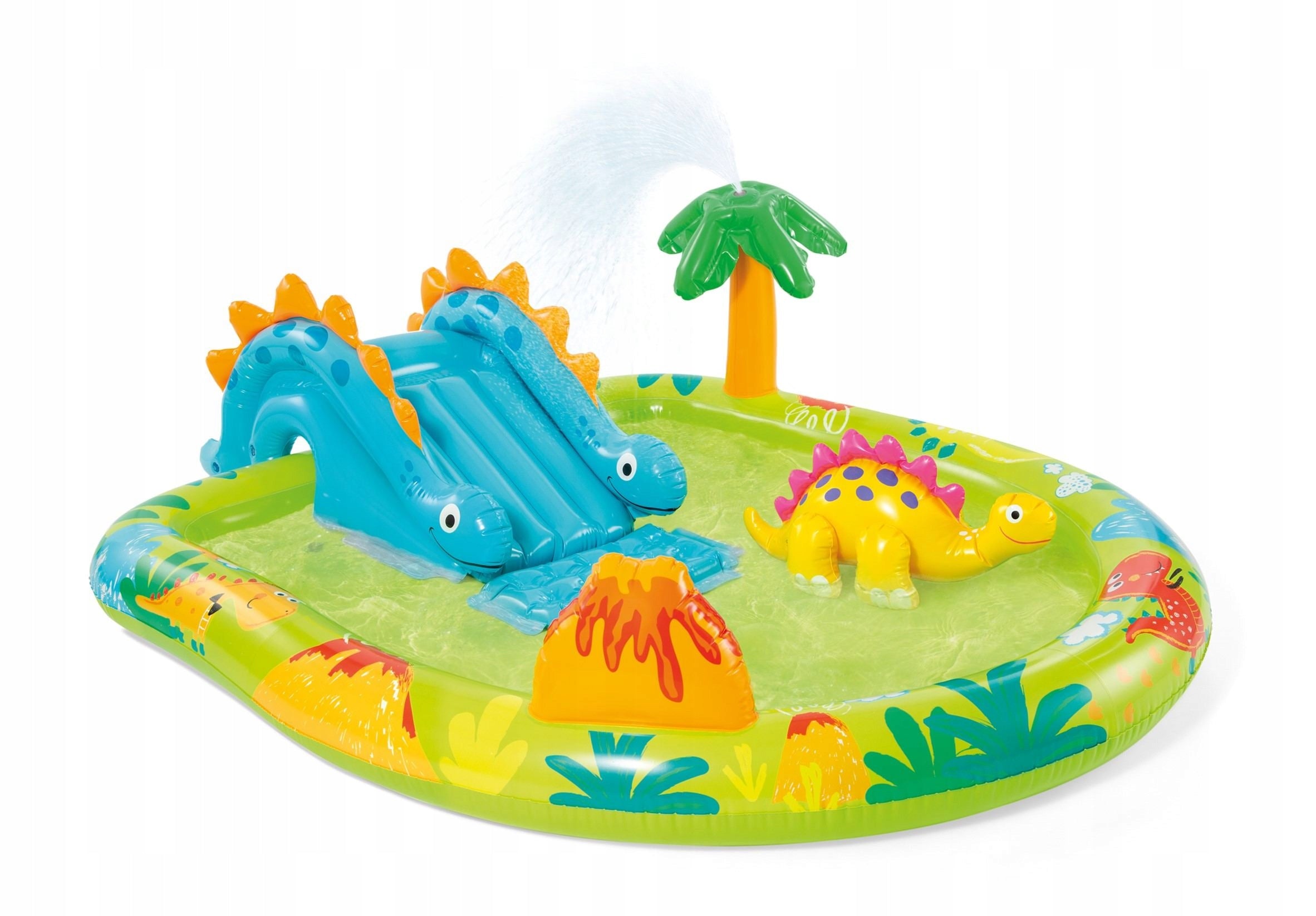 Inflatable playground with slide and fountain for children Intex 57166
