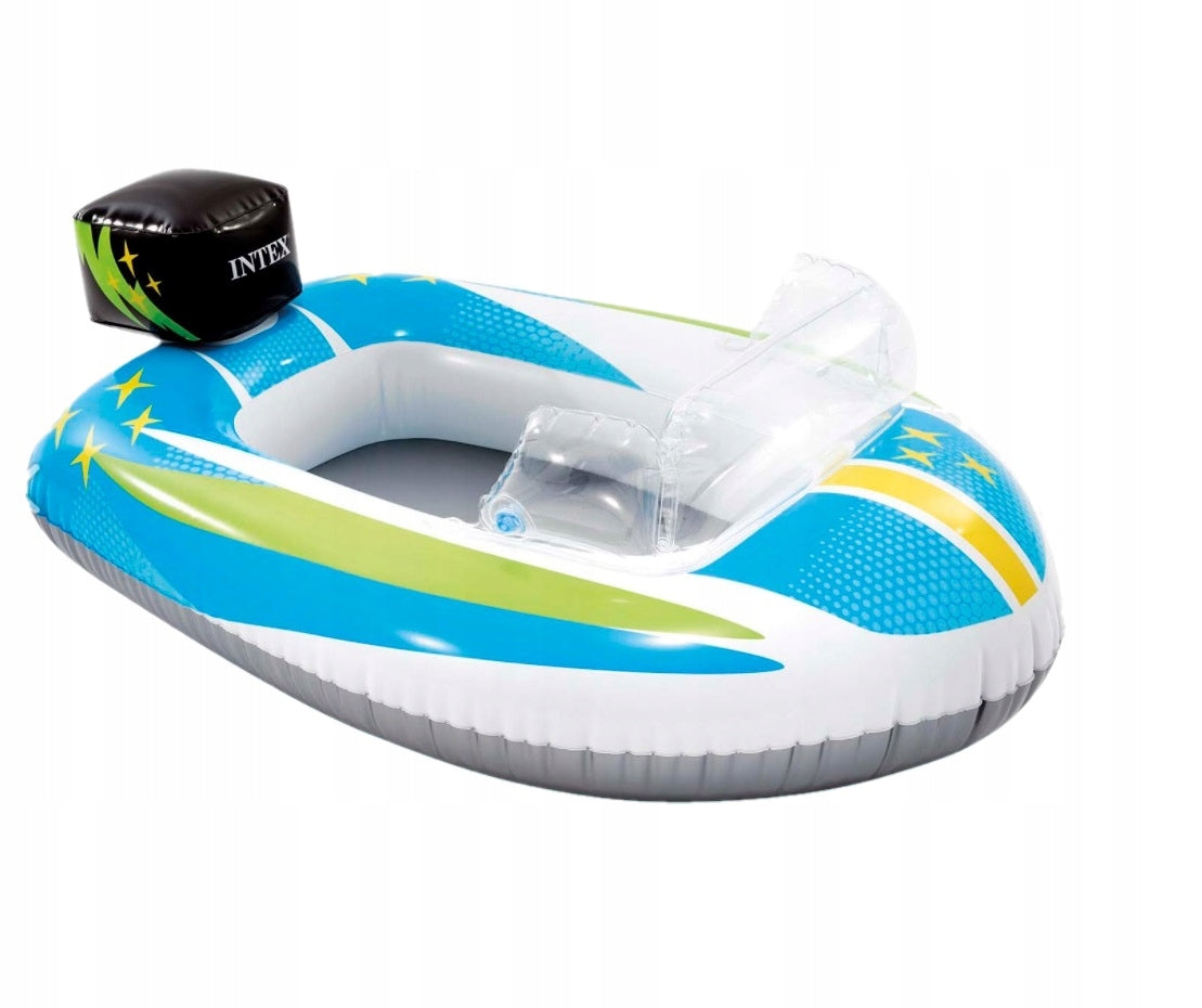 Inflatable pontoon for children Intex 59380 MOTORBOAT, PLANE, FISH 109x74 cm Brand Intex
